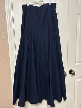 SHUKR Classic Navy Full-Length Maxi Skirt